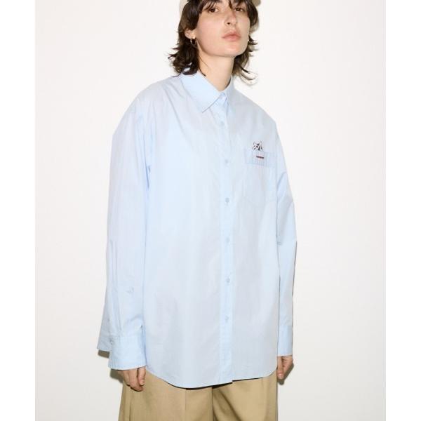 ブラウス シャツ ESQWE COTTON LOOSE SHTHROW エスクェコットンルーズシャツ...