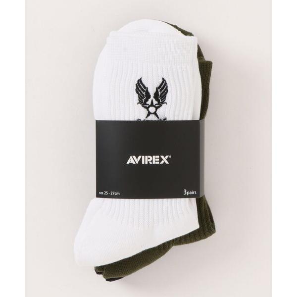 靴下 「AVIREX」AX Air Force Embroidery 3P Socks /エアフォー...