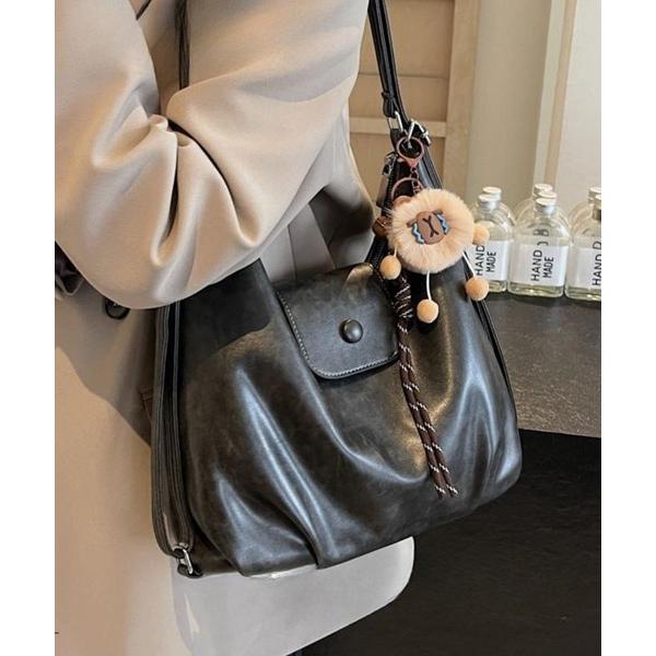 ショルダーバッグ バッグ フラップポケット ヴィンテージライク ワンショルダーバッグ レディース