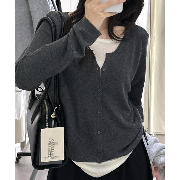 カーディガン layerd　design cardigan レディース