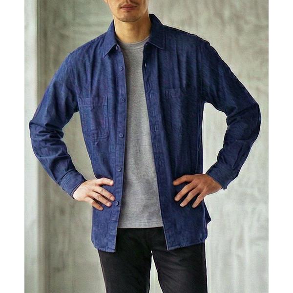 シャツ ビンテージウォッシュ 長袖デニムシャツ メンズ レディース