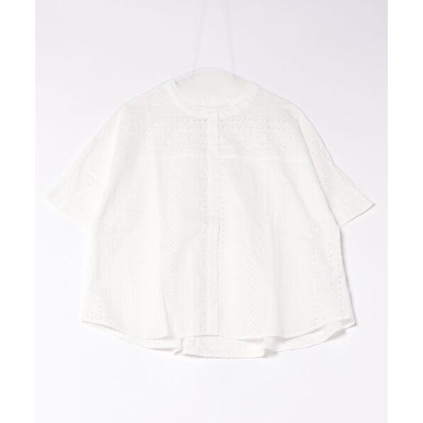 ブラウス シャツ 「コージーデイジー」刺しゅう切替ドルマンブラウス　コットン100％ レディース