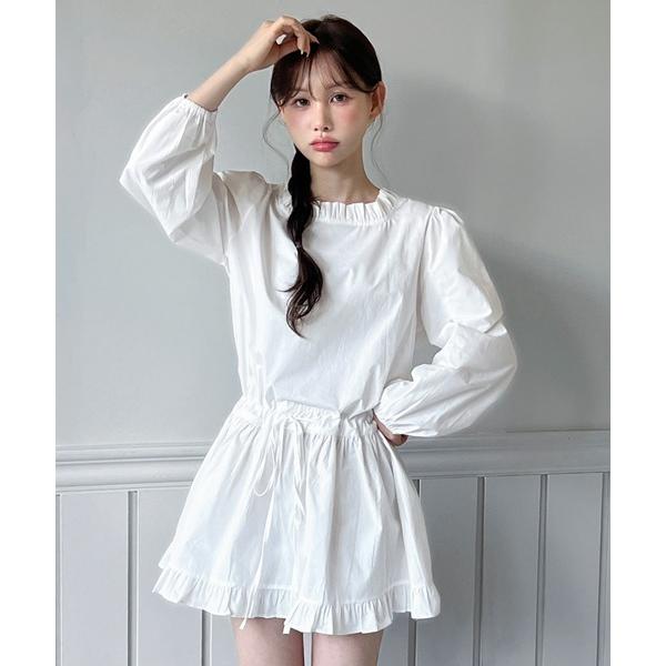 ワンピース 「着用動画あり！」ストラップストリング フレアミニワンピース/2026 SS COLLE...