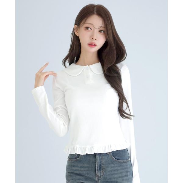 tシャツ 「着用動画あり！」カラーフリルTシャツ/2026 SS COLLECTION レディース