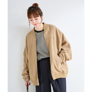 ブルゾン アウター レーヨンツイルブルゾン レディース