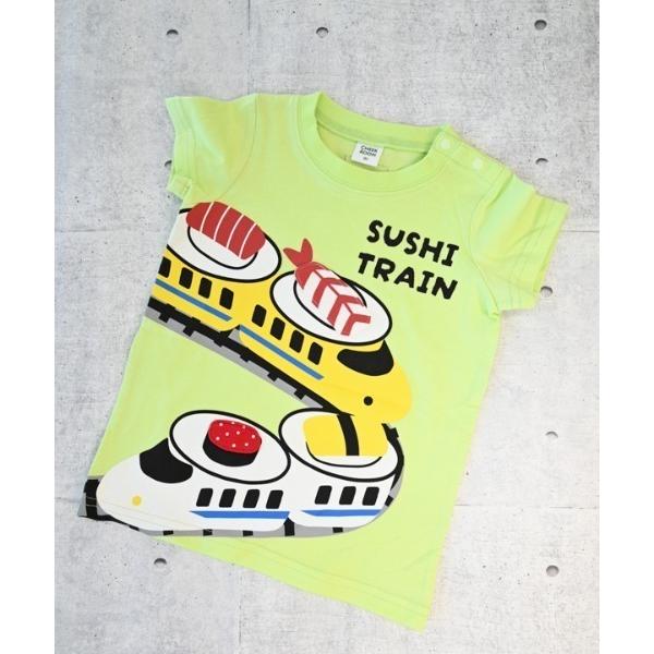 tシャツ CHEEK ROOM/チークルーム 新幹線お寿司 Tシャツ キッズ 子供服 男の子 女の子