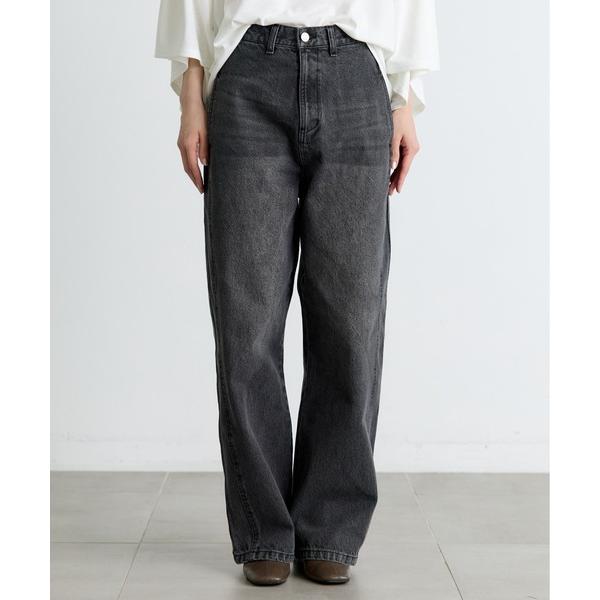 ワイドパンツ ジーンズ デニム デニムパンツ 「louren/ローレン」vintage side p...