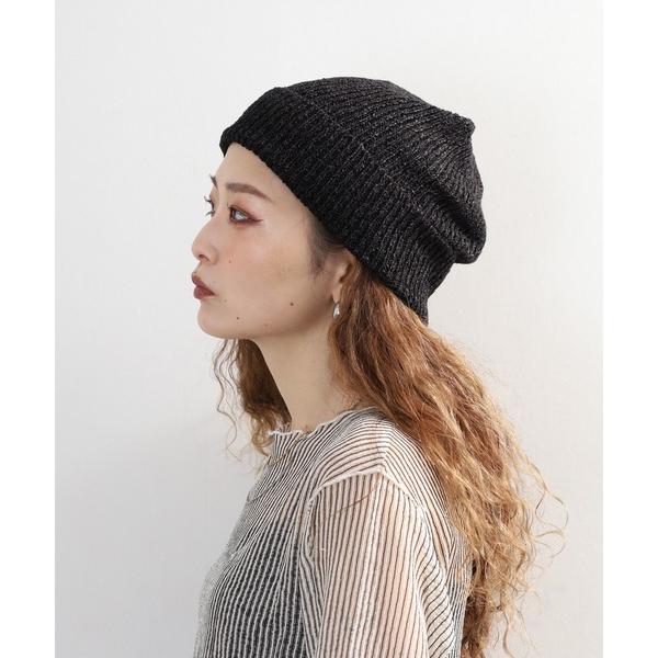 ニット帽 ニットキャップ ペーパー糸使い　ルーズフィットワッチ メンズ レディース