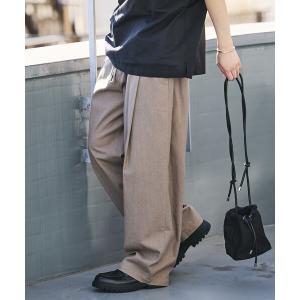 サルエルパンツ メンズ 2way サスペンダー GRAYチェック ボトムス