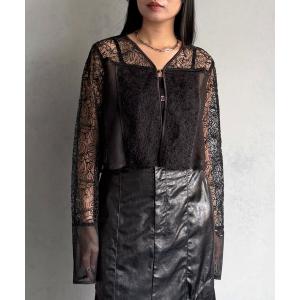 カーディガン 「＆ｇ'aime 」レース＆フリンジボレロ　Lace ＆ Fringe Bolero レディース