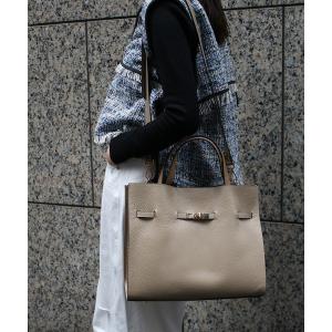 トートバッグ 「GIANNI NOTARO」金具ミドルトートバッグ レディース