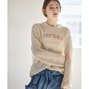 ニット セーター メッシュニットプルオーバー レディース
