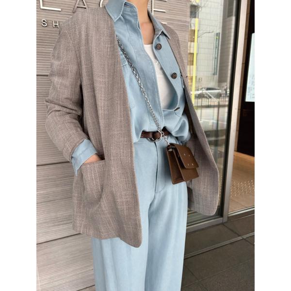 ジャケット ノーカラージャケット No Collar Jacket レディース