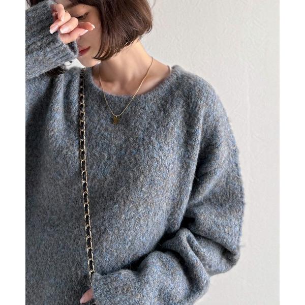「Java」 長袖ニット MEDIUM ブルー レディース