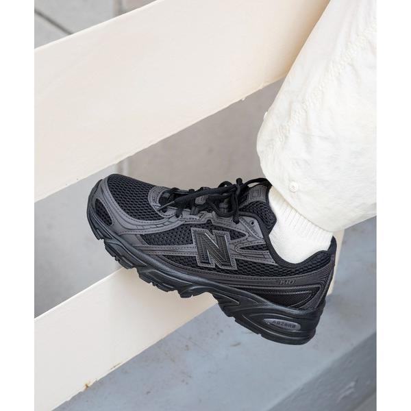 「New Balance」 ローカットスニーカー 22.0cm ブラック レディース