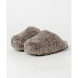 「SHEPHERD」 フラットサンダル UK4 グレー レディース