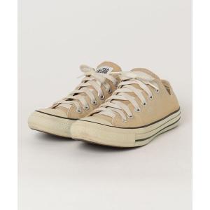 「CONVERSE」 ローカットスニーカー 23.5cm ベージュ レディース