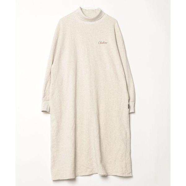 「PENDLETON」 ワンポイント長袖ワンピース FREE グレー レディース