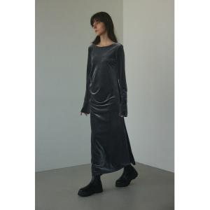 「BLACK BY MOUSSY」 長袖ワンピース FREE グレー レディース