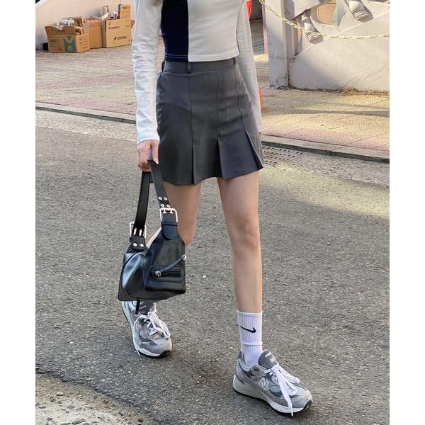 「by muni:r」 プリーツスカート FREE グレー レディース