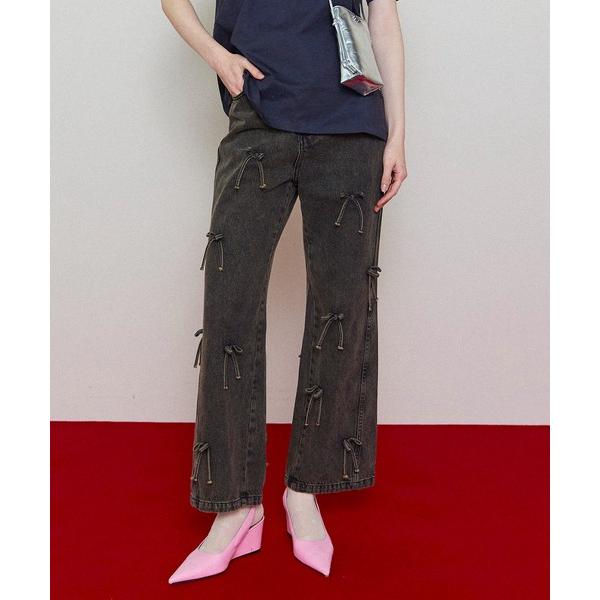 「MAISON SPECIAL」 デニムパンツ 34 ブラック レディース