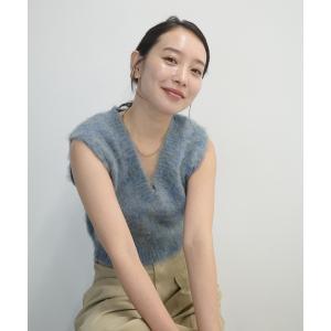 「y/m by 村岡美里」 ニットベスト FREE ブルー レディース