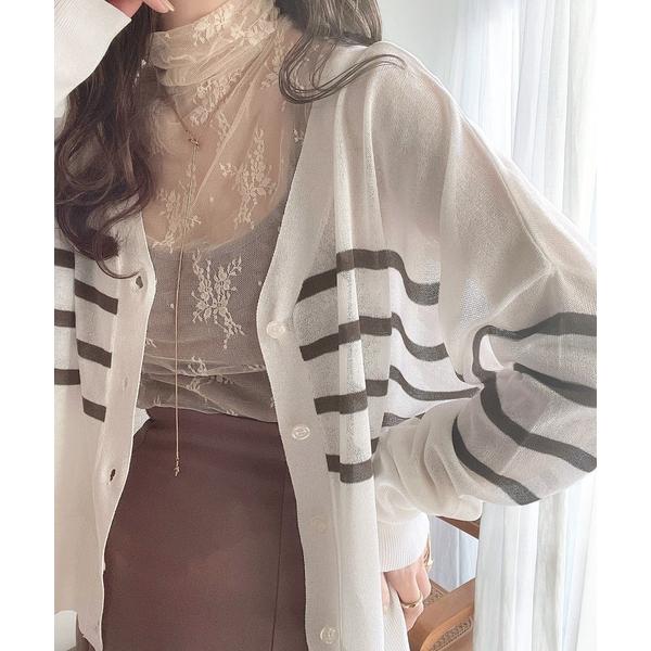 「Java」 ニットカーディガン LARGE ベージュ レディース