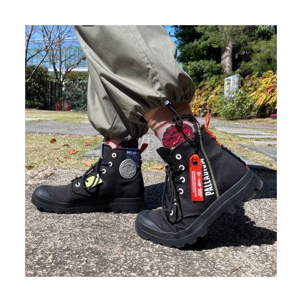 「PALLADIUM」 ハイカットスニーカー 25cm ブラック メンズ