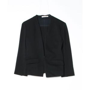 「PINKY&DIANNE」 ノーカラージャケット 38 ブラック レディース