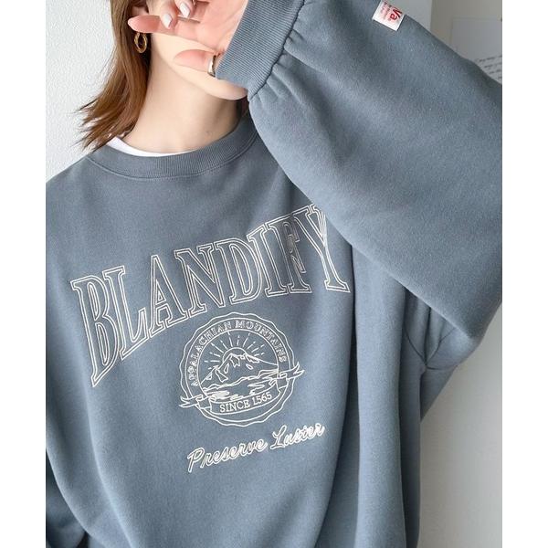 「Java」 スウェットカットソー MEDIUM ブルー レディース