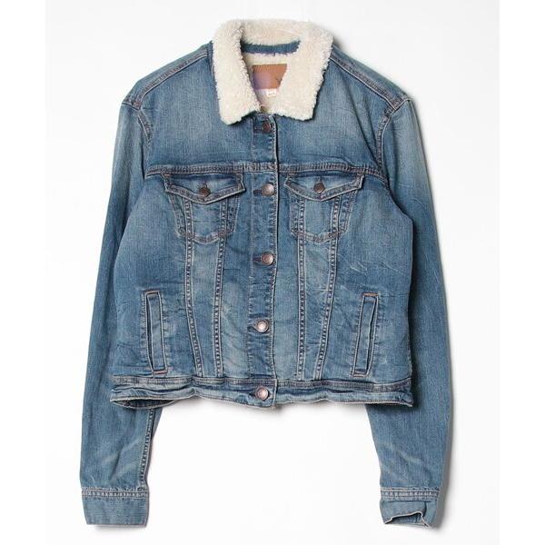 「Hollister」 デニムジャケット M ブルー レディース