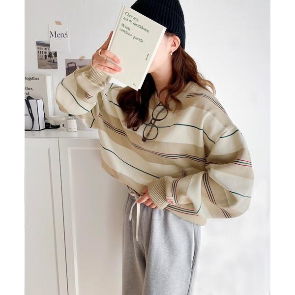 「Java」 長袖ニット LARGE ベージュ レディース