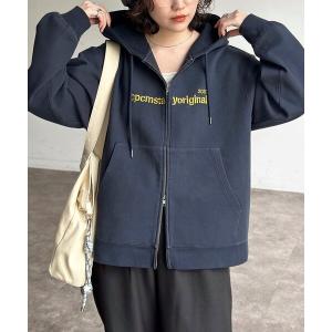 パーカー パウダー加工ダンボールジップパーカー レディース メンズ