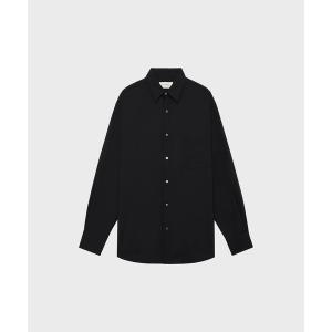 シャツ 「MARKAWARE」COMFORT FIT SHIRT(オーガニックウール2/80トロピカル / コンフォートフィットシャツ) メンズ