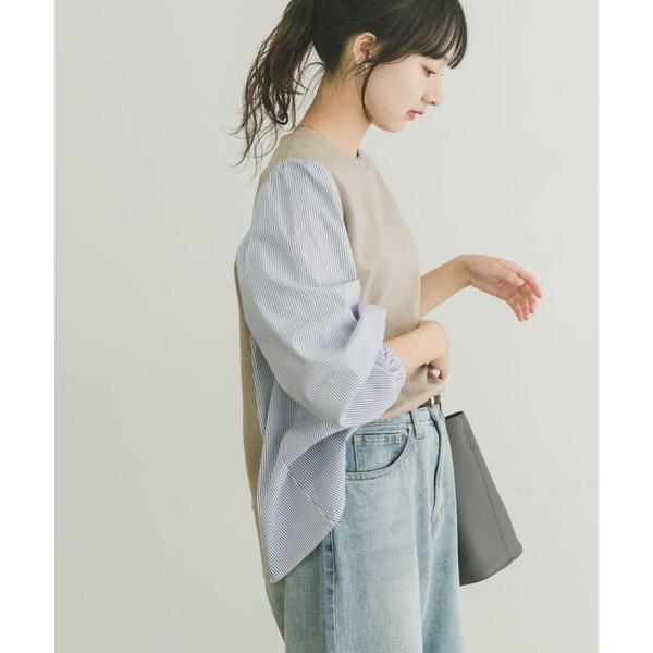 tシャツ フハクキリカエプルオーバー レディース