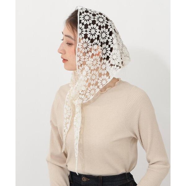 スカーフ バンダナ クロシェ風スカーフ レディース