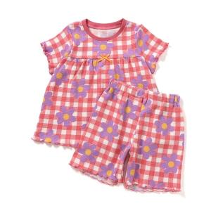 パジャマ 「リンク」カラフルポップ総柄パジャマ キッズ 子供 女の子