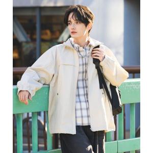 ブルゾン アウター 花粉防止 / ナイロンスタンドカラーブルゾン メンズ