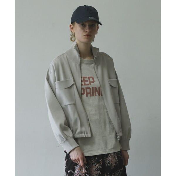 ブルゾン アウター 総針ニットWzipブルゾン2 レディース