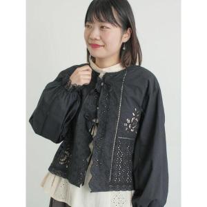 ブラウス シャツ レースパッチワークブラウス レディース