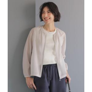 ブルゾン アウター 「季節の変わり目に」シアーブルゾン レディース