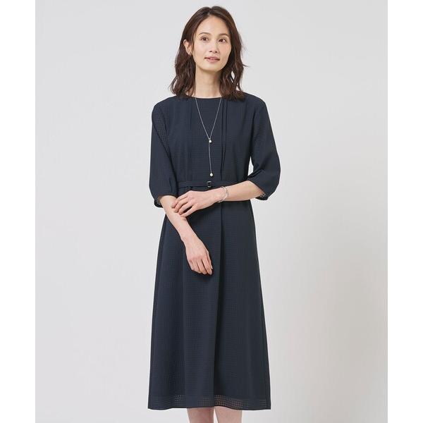 ドレス シアーブロックチェック ワンピース