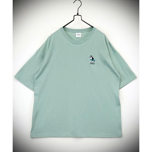 tシャツ 「GROOVY STORE」WIDE Crew Neck T-Shirt ワンポイントロゴ...