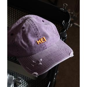 キャップ 帽子 メンズ 「MEI/メイ」 MEI PIGMENT WASH ＆ DAMAGE CAP / ピグメント ウォッシュ＆ダメージ キャップ メンズ レディース