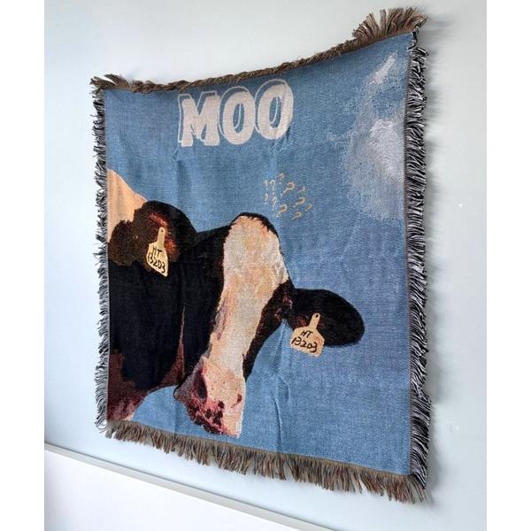 インテリア Cow room tapestry blanket