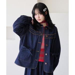 ブルゾン アウター 「セットアップ着用可能」アソートリボンフリルジャケット レディース