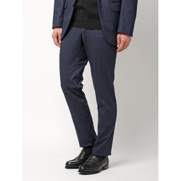 スラックス SMACTIVE テーパードパンツ ウォッシャブル ストレッチ TRジャージー 無地 メ...