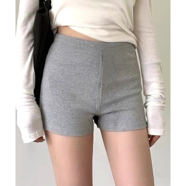 パンツ シンプルスリムショートパンツ レディース