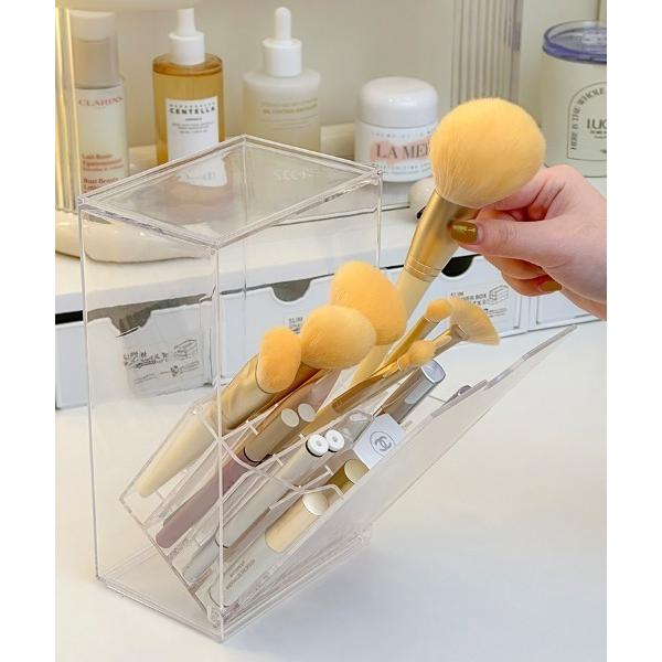収納 Clear Tilt Out Makeup Box