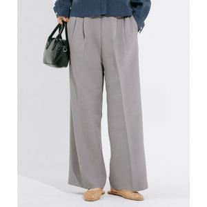 スラックス パンツ イージーワイドスラックス レディース